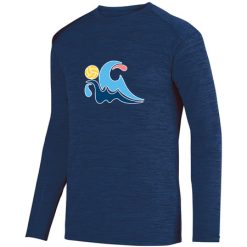 GLAQ Adult SHADOW TONAL HEATHER LONG SLEEVE TEE