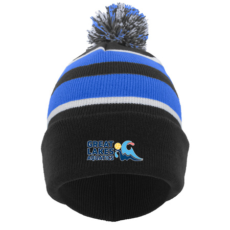 GLAQ KNIT FOLD OVER POM-POM BEANIE - Image 17