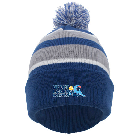 GLAQ KNIT FOLD OVER POM-POM BEANIE - Image 43