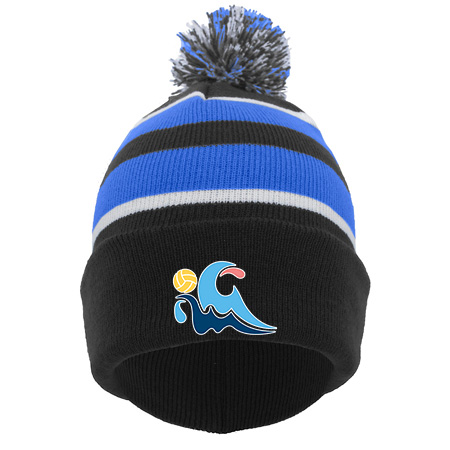 GLAQ KNIT FOLD OVER POM-POM BEANIE - Image 18