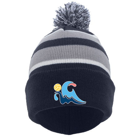 GLAQ KNIT FOLD OVER POM-POM BEANIE - Image 14