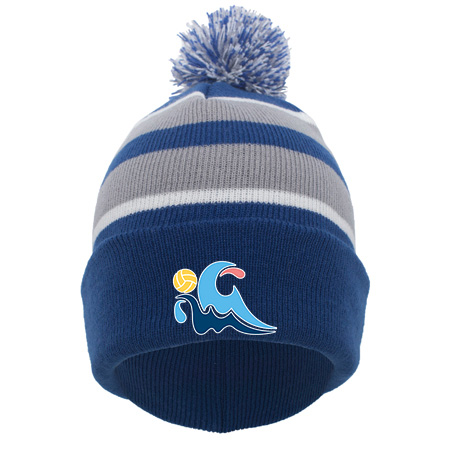 GLAQ KNIT FOLD OVER POM-POM BEANIE - Image 44