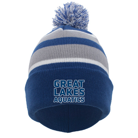 GLAQ KNIT FOLD OVER POM-POM BEANIE - Image 15