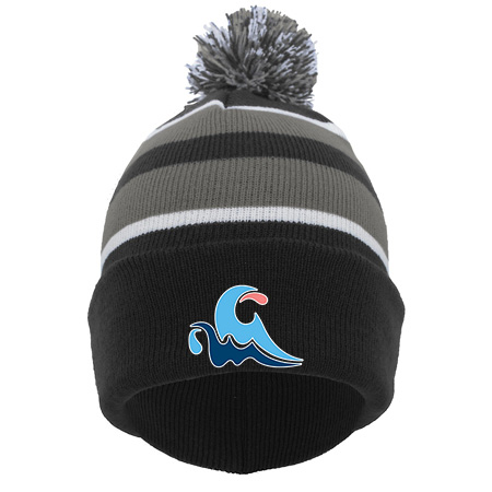 GLAQ KNIT FOLD OVER POM-POM BEANIE - Image 27