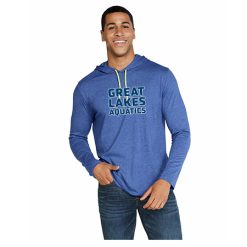 Alternative view of GLAQ Adult Softstyle Adult Lightweight Hooded Tee