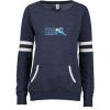 GLAQ Ladies Varsity Fleece Crew Neck Pullover