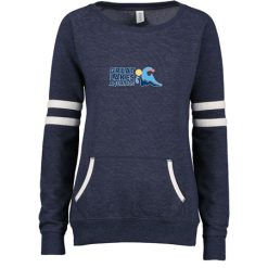 GLAQ Ladies Varsity Fleece Crew Neck Pullover