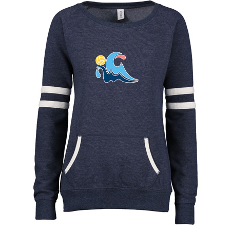 GLAQ Ladies Varsity Fleece Crew Neck Pullover - Image 6