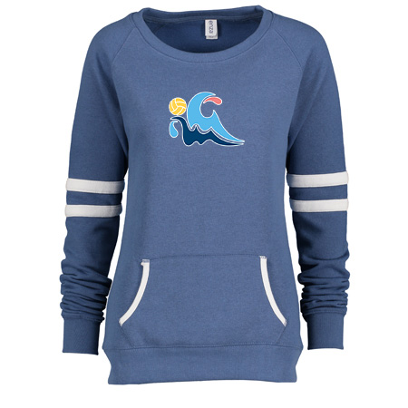 GLAQ Ladies Varsity Fleece Crew Neck Pullover - Image 9