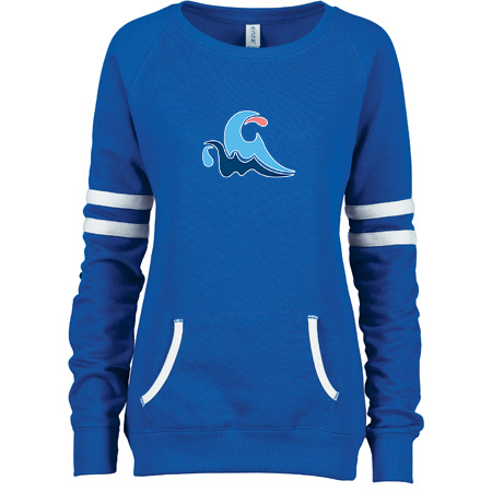 GLAQ Ladies Varsity Fleece Crew Neck Pullover - Image 5