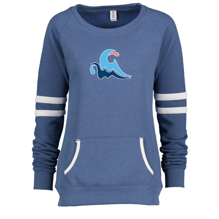 GLAQ Ladies Varsity Fleece Crew Neck Pullover - Image 12