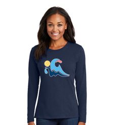 Alternative view of GLAQ Ladies Ladies Core Cotton Tee