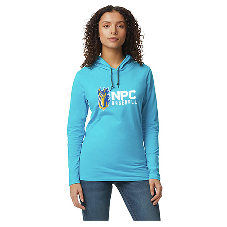 NPC Baseball Adult Softstyle Adult Lightweight Hooded Tee - Image 6