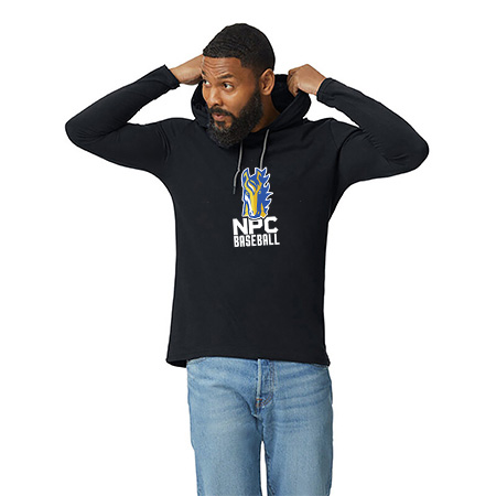 NPC Baseball Adult Softstyle Adult Lightweight Hooded Tee - Image 9