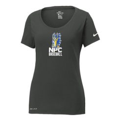Alternative view of NPC Baseball Ladies Nike Ladies Dri-Fit Scoop Neck Tee