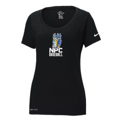 NPC Baseball Ladies Nike Ladies Dri-Fit Scoop Neck Tee