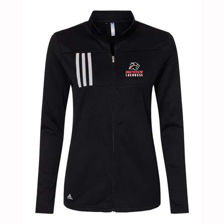 NV Mens Lacrosse Ladies Adidas 3-Stripes Double Knit Full Zip Pullover - Image 5