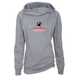 NV Mens Lacrosse Ladies Classic Fleece Funnel Neck Pullover Hood