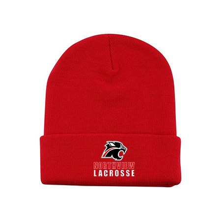 NV Mens Lacrosse Acrylic Beanie with Cuff - Image 2