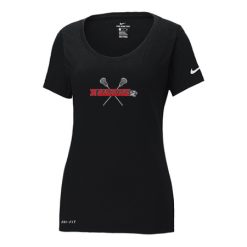 Alternative view of NV Mens Lacrosse Ladies Nike Ladies Dri-Fit Scoop Neck Tee