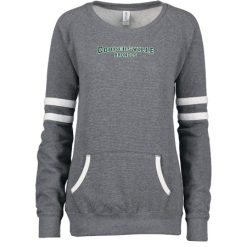 Alternative view of Coopersville Ladies Varsity Fleece Crew Neck Pullover