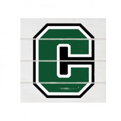 Alternative view of Coopersville White Wood Pallet Coaster  Set of 1  no holder