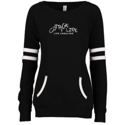 Alternative view of Cottage Life Ladies Varsity Fleece Crew Neck Pullover