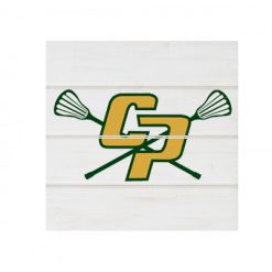 CP Lacrosse White Wood Pallet Coaster  Set of 1  no holder