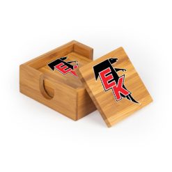 East Kentwood Square Bamboo Coaster Set of 4 with holder