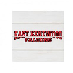 East Kentwood White Wood Pallet Coaster  Set of 1  no holder
