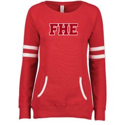 Alternative view of FHE Ladies Varsity Fleece Crew Neck Pullover