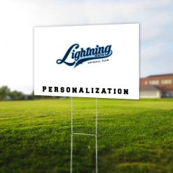 Lightning Bolts Yard Sign