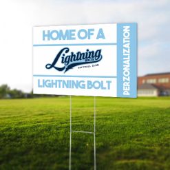 Alternative view of Lightning Bolts Yard Sign