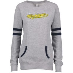 Alternative view of MFP Ladies Varsity Fleece Crew Neck Pullover