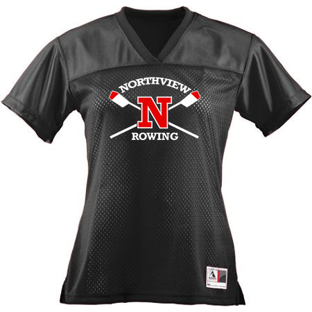 NV Rowing Ladies Junior Fit Replica Football Tee - Image 2