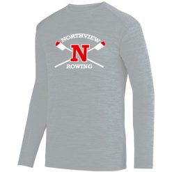 Alternative view of NV Rowing Adult SHADOW TONAL HEATHER LONG SLEEVE TEE