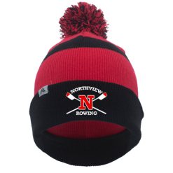 Alternative view of NV Rowing KNIT FOLD OVER POM-POM BEANIE