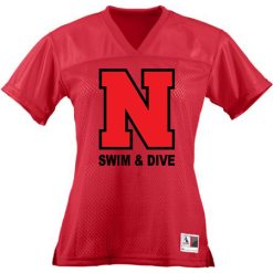 NV Swim & Dive Ladies Junior Fit Replica Football Tee