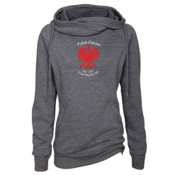 Polish Falcons Ladies Classic Fleece Funnel Neck Pullover Hood
