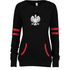 Alternative view of Polish Falcons Ladies Varsity Fleece Crew Neck Pullover