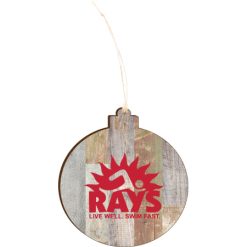 Alternative view of RAYS Light 4.18 X 3.86 Faux Wood Ornament
