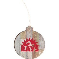 RAYS Light 4.18 X 3.86 Faux Wood Ornament
