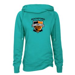 Alternative view of Rockford Boys S&D Ladies Classic Fleece Funnel Neck Pullover Hood