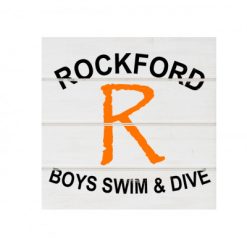 Rockford Boys S&D White Wood Pallet Coaster  Set of 1  no holder