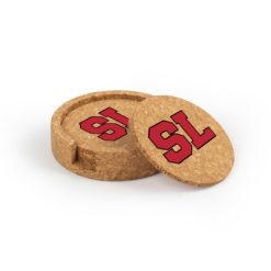 Spring Lake Circular Cork Coaster Set of 4 with holder