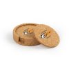 Tiger Sharks Circular Cork Coaster Set of 4 with holder