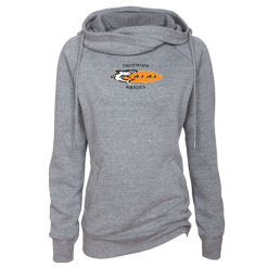 Alternative view of Tiger Sharks Ladies Classic Fleece Funnel Neck Pullover Hood
