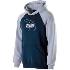 Alternative view of USA Strong MI Tough Youth Banner Hoodie