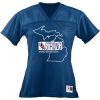 USA Strong MI Tough Ladies Junior Fit Replica Football Tee