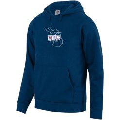 Alternative view of USA Strong MI Tough Youth 60/40 Fleece Hoodie